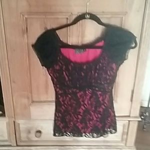 Sexy Red & black top